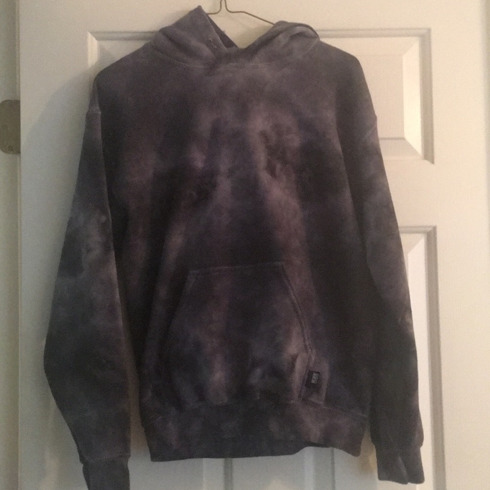 RUDE black and gray tie dye sweatshirt
